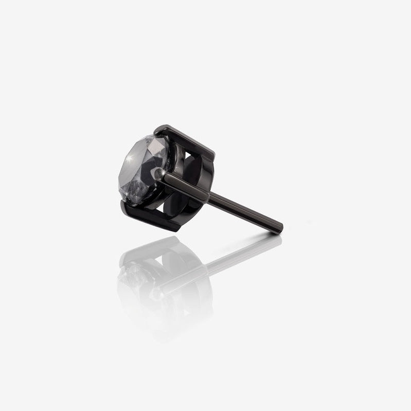 Singular Black Earring